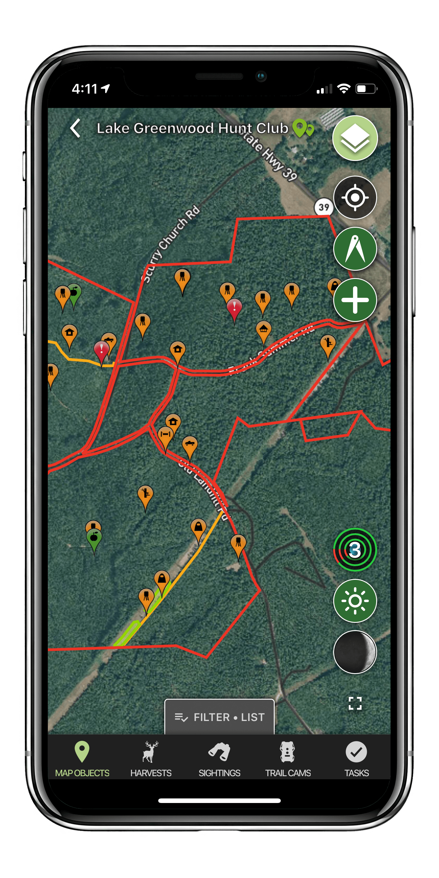 Pa Hunting Sunrise Chart