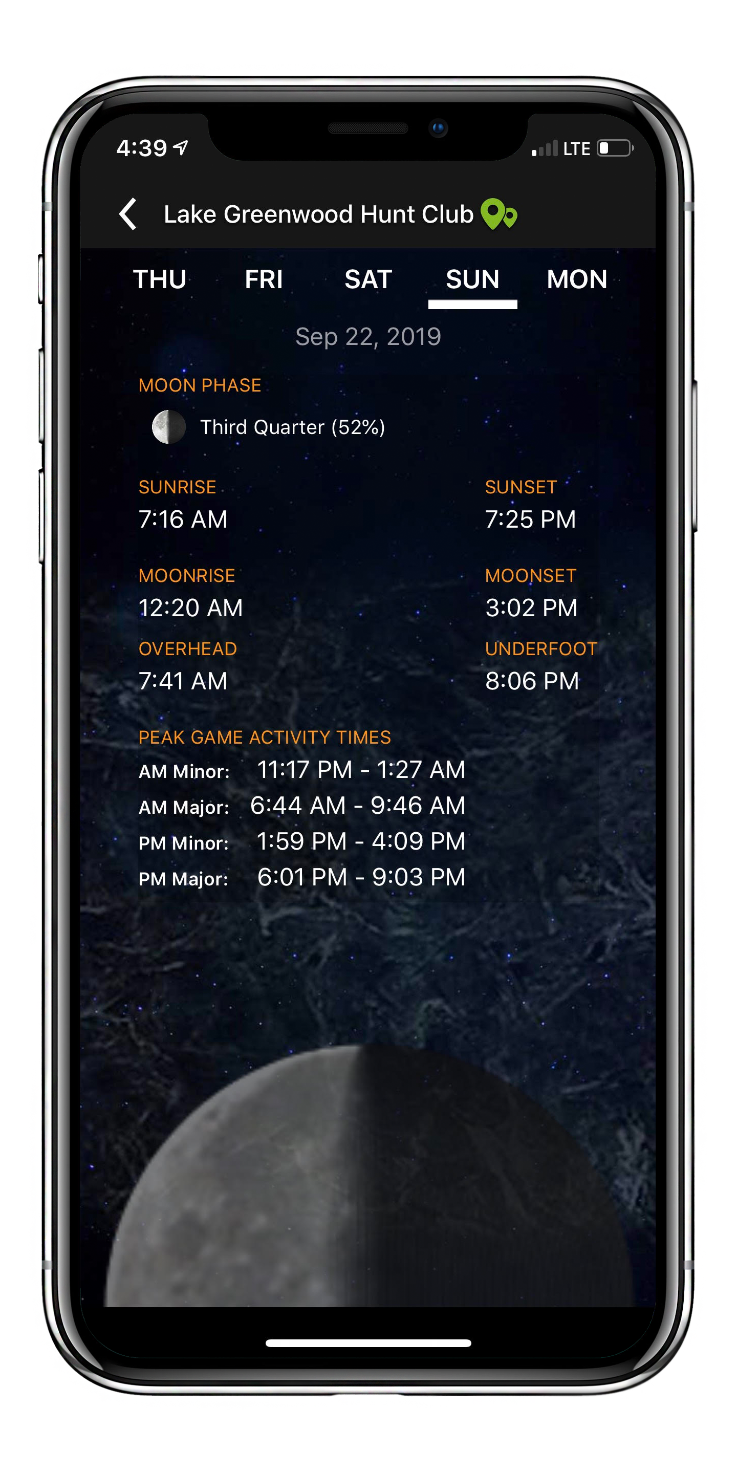 Lunar Hunting Calendar 2025